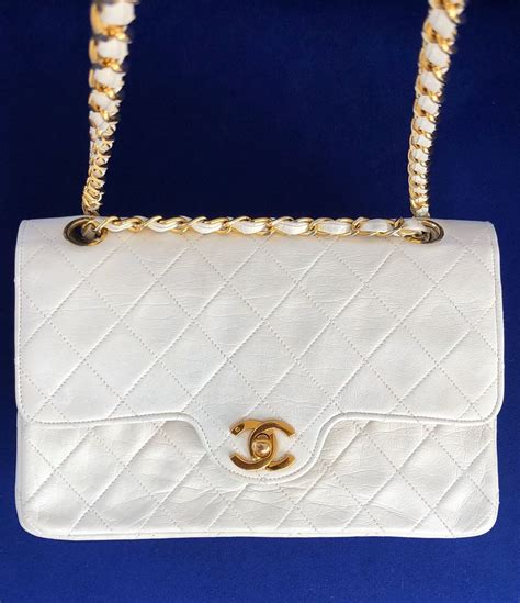 chanel vintage white|Vintage Chanel Bags.